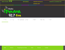 Tablet Screenshot of itapuamafm.com.br